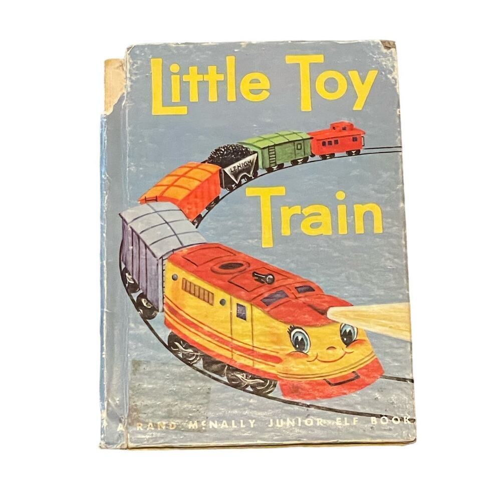 VINTAGE Little Toy Train Rand McNally Junior Elf Book 1965
